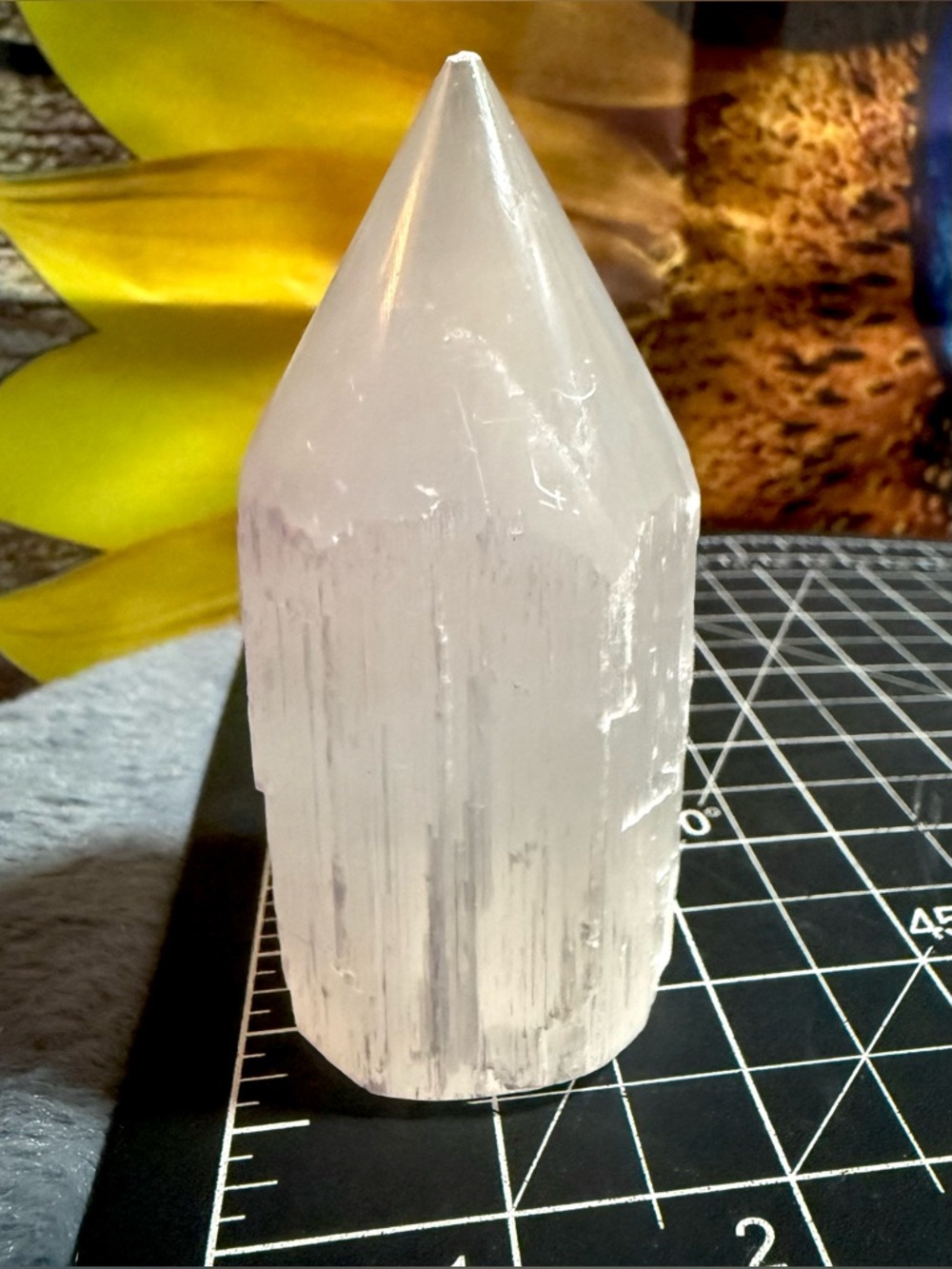 Rough Selenite with Polished Point